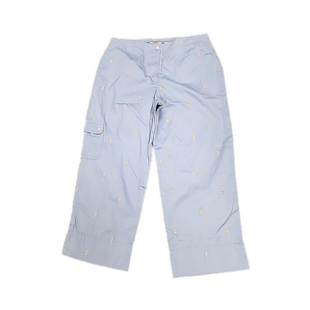 Lizgolf MICHAELA Golf pants Light Blue golf club embroidery Women's 12
